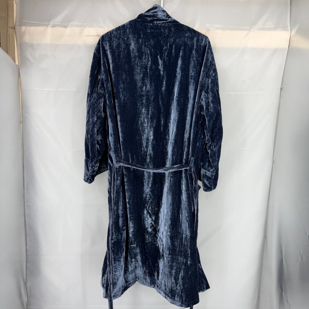 Pottery Barn Teen L/XL Harry Potter Ravenclaw Robe Blue Crushed Velvet Tie Waist - Picture 3 of 10